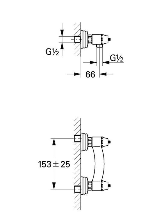 Grohe Sinfonia Μπαταρία Μπανιέρας Ασημί Grohe Sinfonia Μπαταρία Μπανιέρας Ασημί