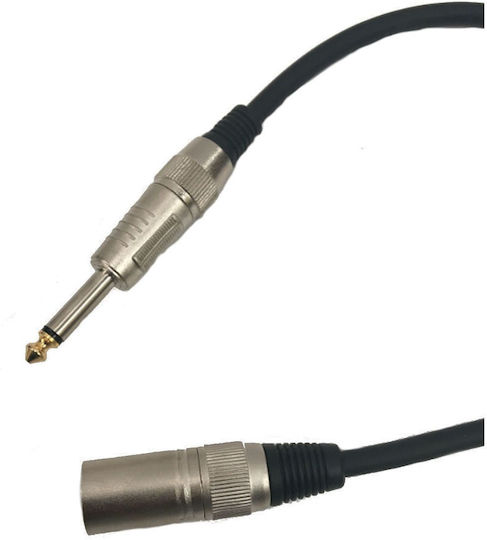 Cobra 1/4" Mono Jack 6.35mm La XLR Masculin Cabluri 10m Cablu XLR Masculin Jack 6.3mm 10m Metri Cl021-10