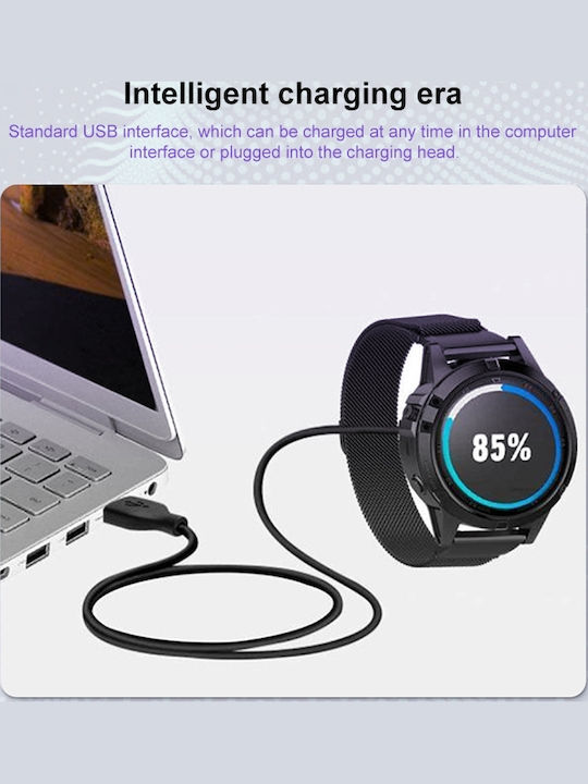 Garmin Watch Charging Cable Usb-a Side Elbow Vivoactive 3 Music Approach S60 Forerunner 935 Quatix 5 Fenix 5s Fenix 5x Plus Fenix 5s Plus Instinct Fenix 5x Fenix 5 Fenix 5 Plus Vívosport Vívoactive 3 D2 Charli