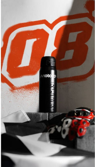 Ion8 Bottle Thermos Plastic 750ml Black with Straw