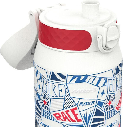 Ion8 Bottle Thermos Plastic 750ml White with Straw