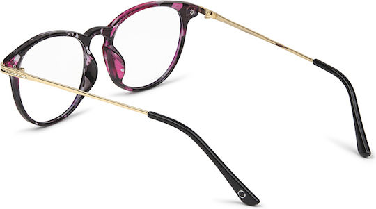 Reading Glasses Nordicvision Lysekil Pink Pattern +2.50