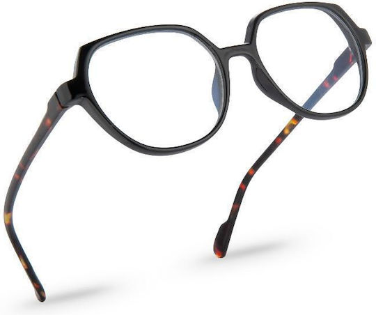 Reading Glasses Nordic Vision Avesta Black Red Demi +1.00