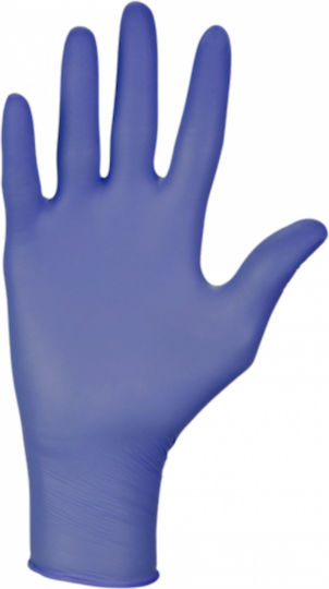 Meditrast Nitrile Exam Gloves Blue Powder Free Hypoallergenic Box 100 Pieces Intco 6.843
