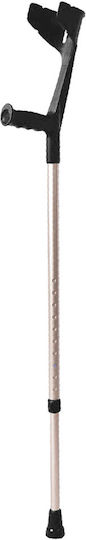 Rebotec Magic Aluminum Adjustable Height Elbow Crutch Up to 130kg 1 Piece Red