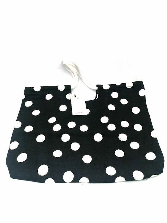 Black Polka Dot Beach Bag Monki Black Polka Dot Beach Bag Monki