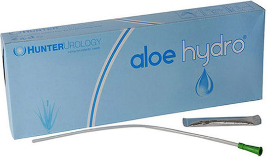 Aloe Hydro Silicone Catheter Self-Lubricating Male Aloe Ch12 White Ahf12