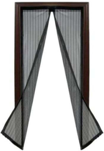 Magnetic Anti-insect Curtain Magic Mesh Black Brown Magnetic Anti-insect Curtain Magic Mesh Black Brown