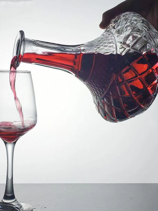 Keskor Γυάλινη Καράφα Σερβιρίσματος με Πώμα 900ml