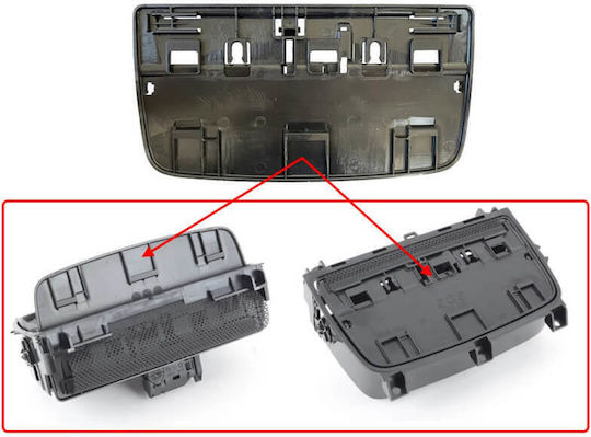 Cup Holder Cover Interior Bmw Series 7 F01 F02 08-15 Black Cαrνεr