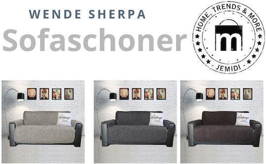 Jemidi24 Husă Elastică Canapea cu două locuri Gray 191x224cm 1buc