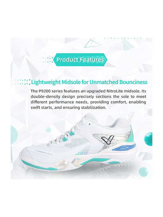 Damen Sportschuhe Badminton Weiß
