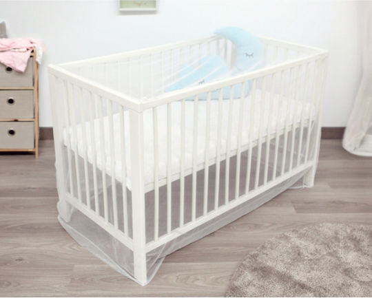 Kiokids Mosquito Net Crib Tulle 2442 White 120x85x94cm