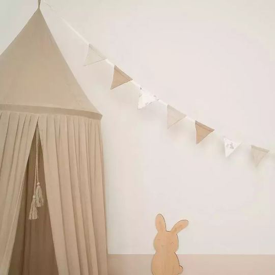 Little Dutch Mückennetz Kinderbett Baumwolle CA30123024 Beige 240cm
