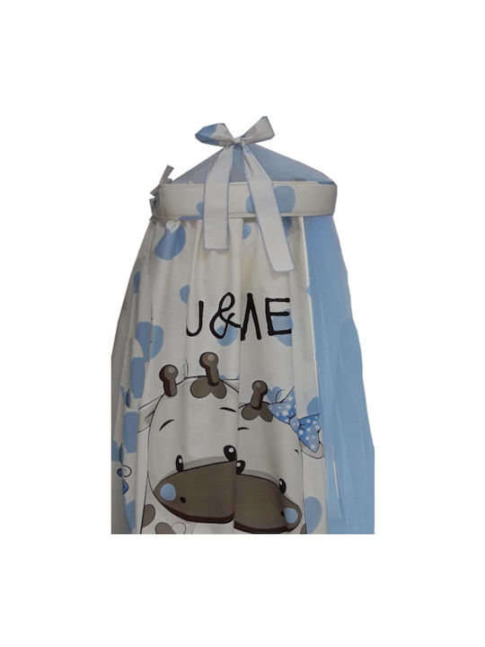 Beboulino Baby Mosquito Net for Crib You & Me Blue
