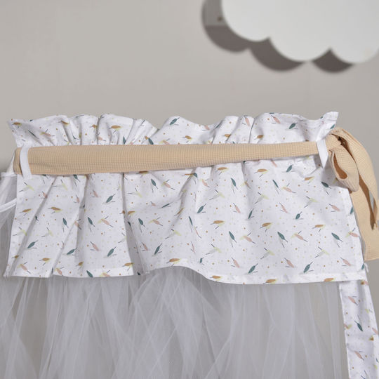 Baby Oliver Mückennetz Kinderbett aus Tüll 46-6703/404 Beige 180x500cm