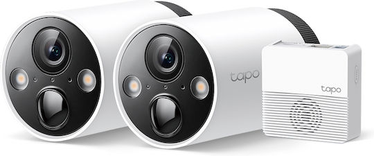 TP-LINK Система за наблюдение Tapo 2 Камери Безжични Камери IP 4MP с Контролен хъб v1.2