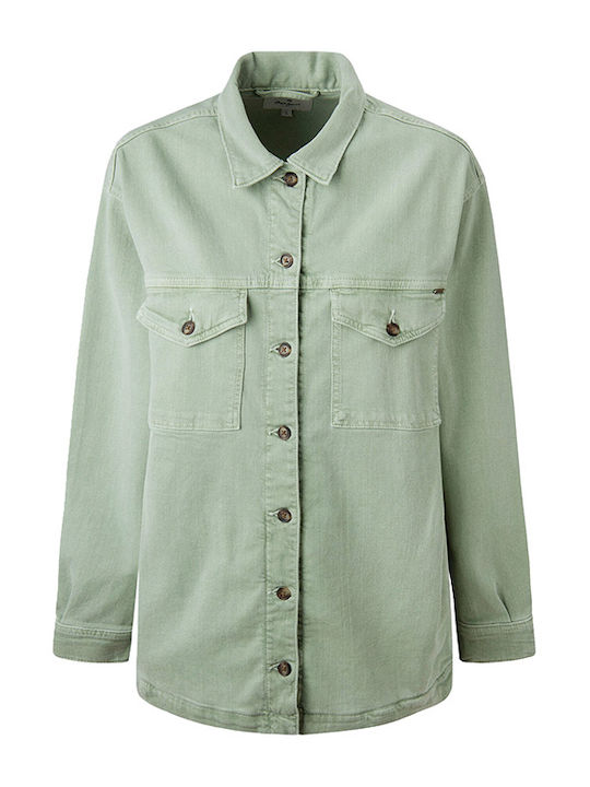 Damen Grün Overshirt