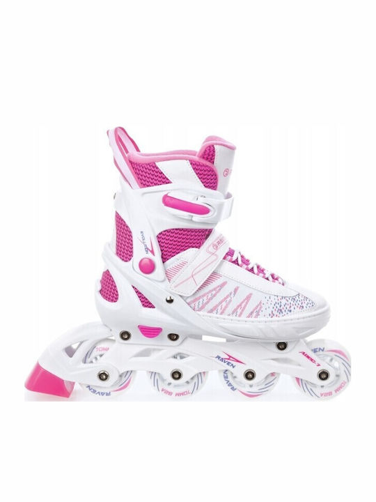 Raven Inline Αυξομειούμενα Rollers Ροζ Παιδικά