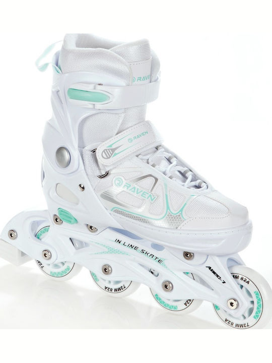 Raven Kids Adjustable Inline Rollers White