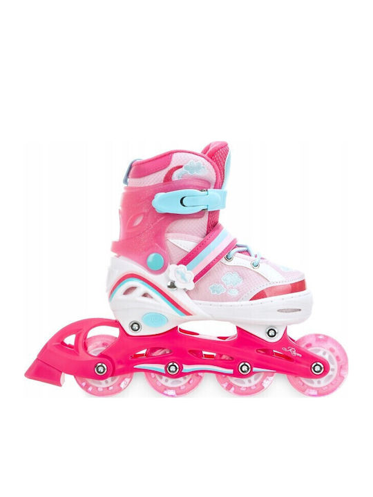Raven Inline Αυξομειούμενα Rollers Ροζ Παιδικά
