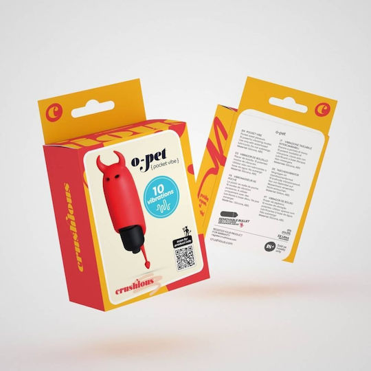 Crushious Der Pet Mini Klassischer Vibrator Rot
