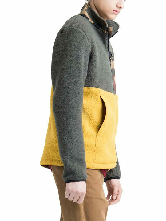 Men's Fleece Jacket Sherpa Dark Olive / Arrowwood