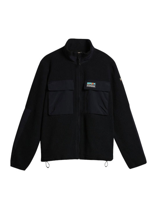 Men's Fleece Cardigan Black