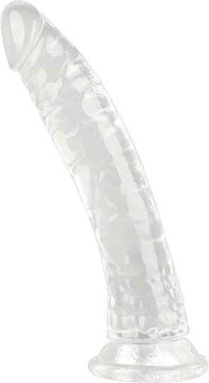 Kinksters Realistic Dildo with Scrotum Transparent