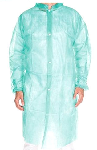 Mopatex Unisex Light Blue Disposable Medical Dressing Gown