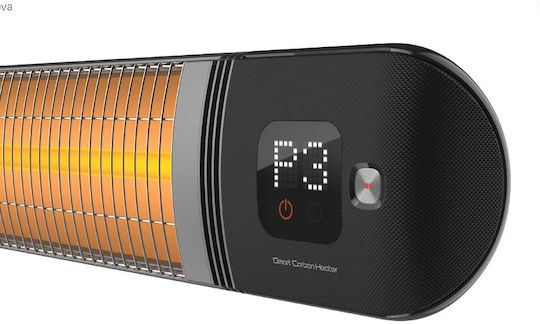 Luxeva PRO-WL2500W Black Carbon Electric Mirror Infrared with Power 2.5kW