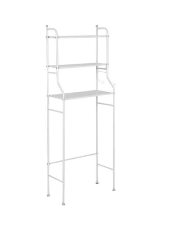 Rafturi de baie Raft Baie Metal 160x47x25cm Albă
