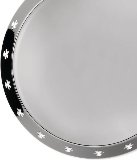 Alessi Girotondo Inoxidabil Rotund Tavă de Servire cu Mânere în Culoare Argintiu 21x21x2.7cm AKK78 1buc