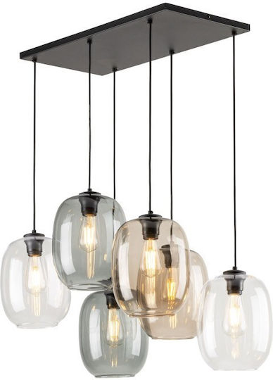 TK Lighting Pendant Light Multicolour for 6 Bulbs E27 70x130x40cm