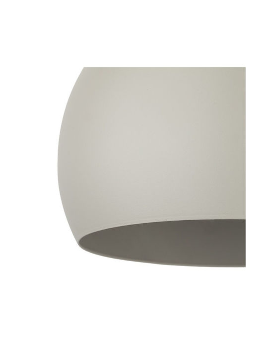 TK Lighting Κρεμαστό Φωτιστικό Μπεζ με Ντουί E27 27x160εκ.