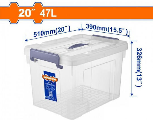 Wadfow Εργαλειοθήκη Χειρός Πλαστική Π51xB39xΥ32.6cm