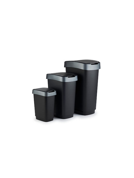 Rotho Babydesign Twist Κάδος Απορριμμάτων Πλαστικός Μαύρος 10lt