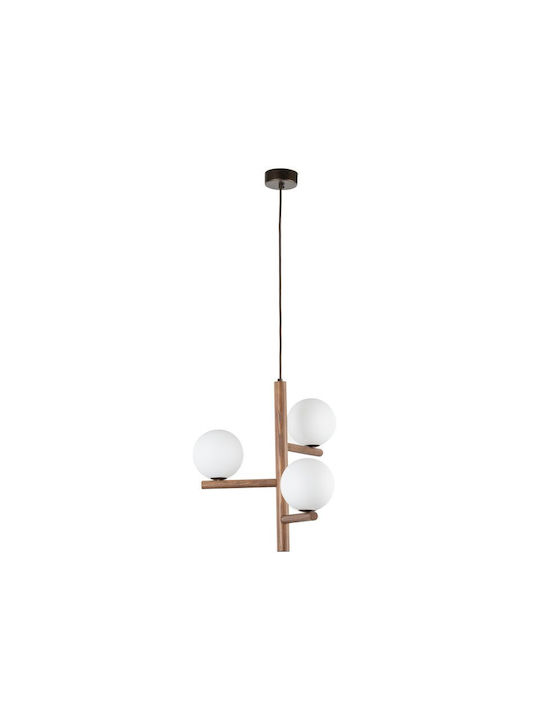 TK Lighting Estera Pendant Light White 33cm