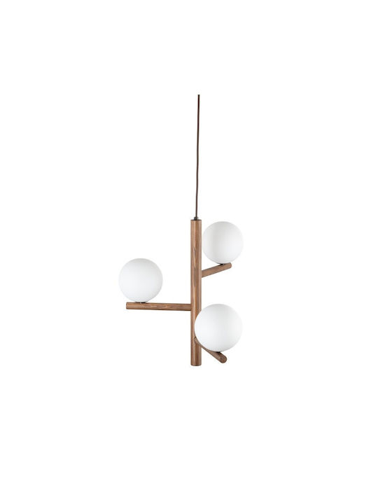 TK Lighting Estera Pendant Light White 33cm