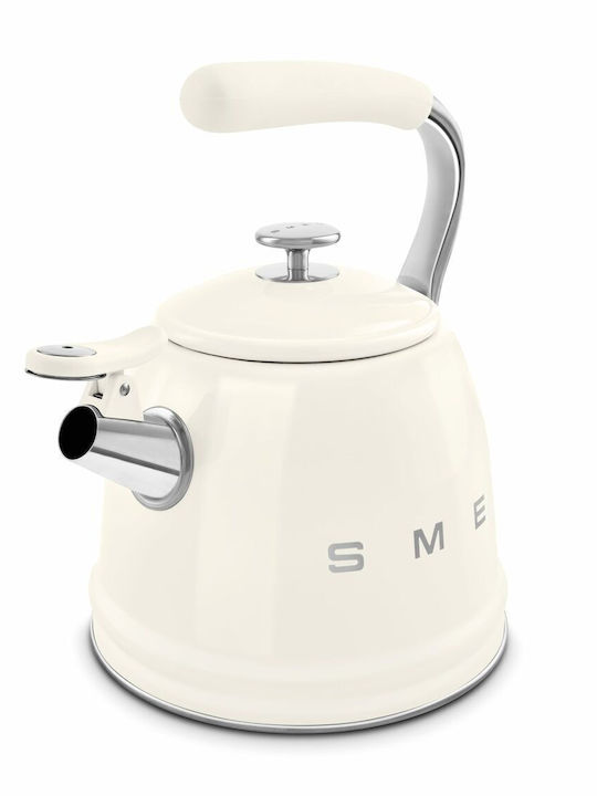 Smeg Τσαγιέρα Ανοξείδωτη Λευκή 2300ml