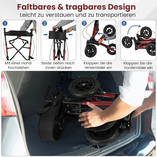 Costway Foldable Aluminum Walker