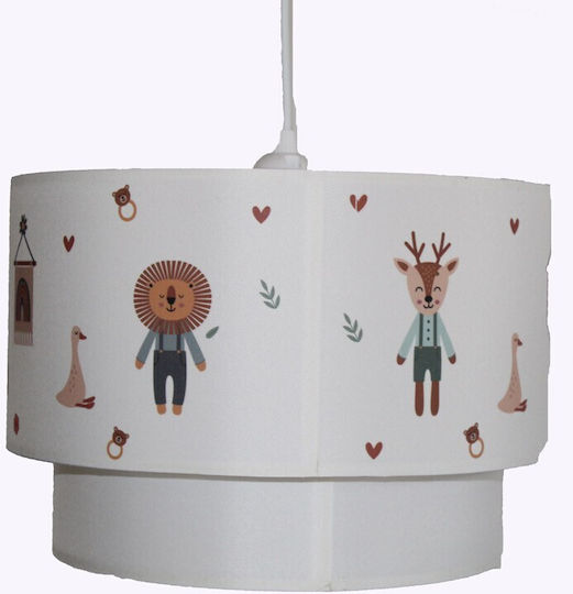 Homeplus Einfaches Licht Kinderdeckenleuchte Deckenleuchte mit Fassung E27 Weiß 30x21cm