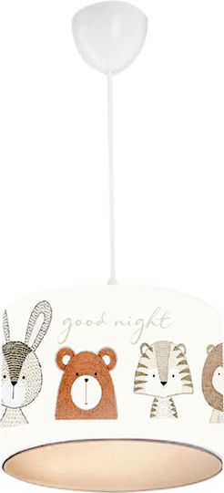 HomeMarkt Cute Animals Einfaches Licht Kinderdeckenleuchte Deckenleuchte 60W mit Fassung E27 White 30x20cm