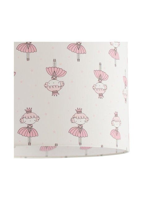 Veis Kids Single Ceiling Light E27 Purple 15W 35x24cm