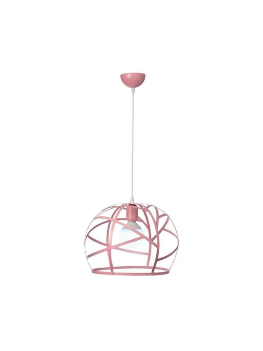 ArkoLight Kids Metallic Single Ceiling Light E27 Blue 60W 35x31cm