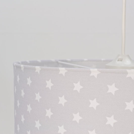 Veis Hesperis Stars Einfaches Licht Kinderdeckenleuchte Deckenleuchte 60W mit Fassung E27 Gray