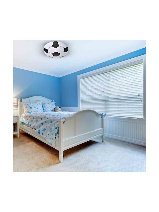 Kids Metallic / Plastic Single Mount Ceiling Light Ball Multicolour 18W