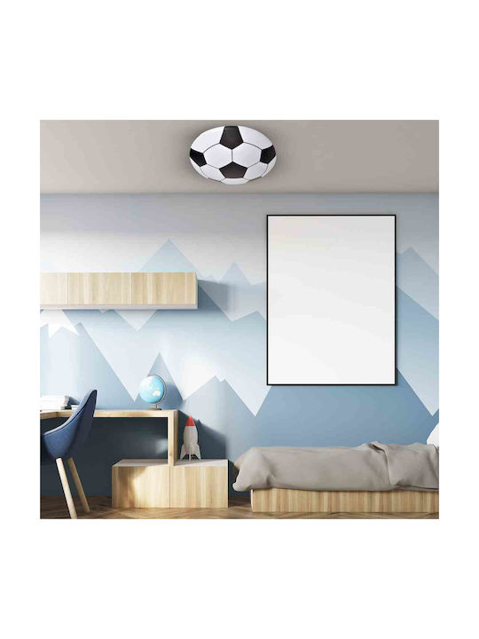 Kids Metallic / Plastic Single Mount Ceiling Light Ball Multicolour 18W
