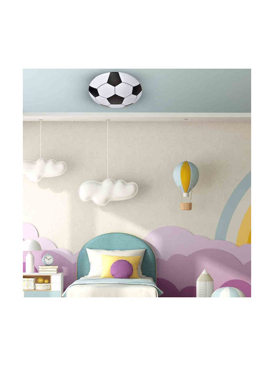 Kids Metallic / Plastic Single Mount Ceiling Light Ball Multicolour 18W