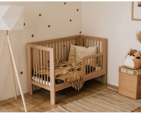 Klups Babybett Braun mit Matratze & Schublade